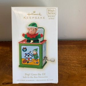 Vintage 2009 Hallmark keepsake ornament. POP! Goes the Elf. Magic/Series.